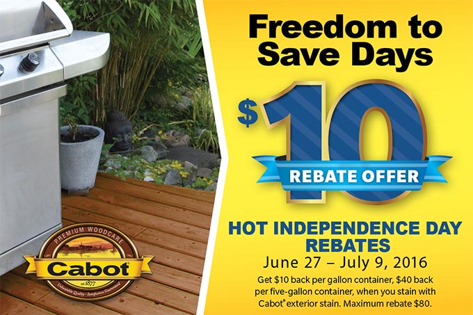 Next Cabot Stain Rebate Program