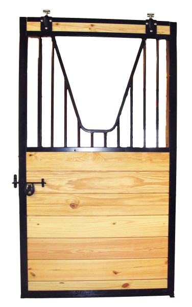 Door with yoke grille