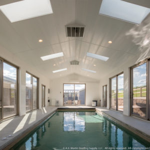 Pool House with Trusscore ceiling