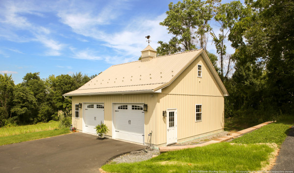 custom garage with Beige Metal