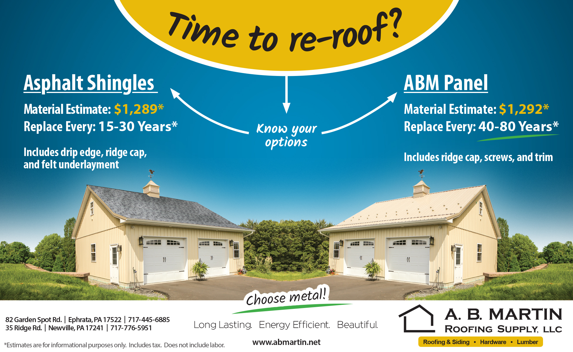 Will Metal or Shingles Cost Me the Most? A. B. Martin Roofing Supply