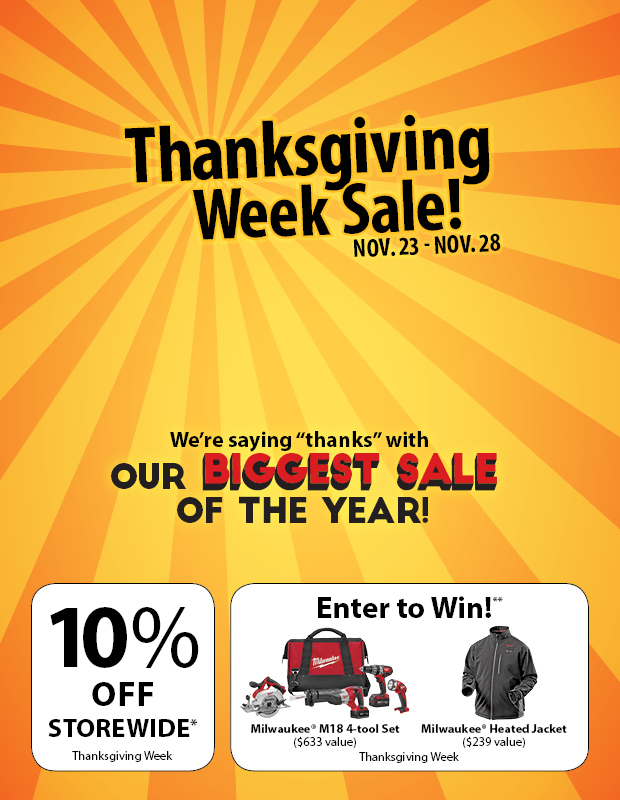 2015 Thanksgiving Week Sale • Black Friday Bonus Sale!