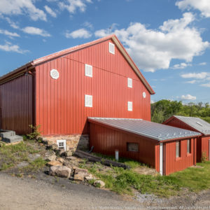 Red Barn with Metal Roof