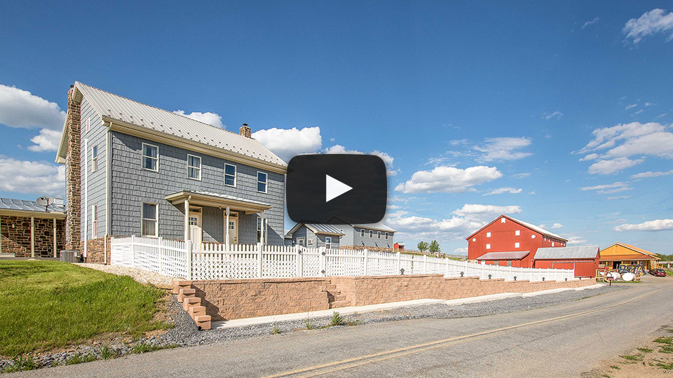 Building Showcase – PA Horse Farm with Vinyl Shake Siding and Metal Roofs