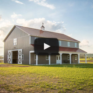 Building Showcase: 2-story Pole Barn with Metal Roof