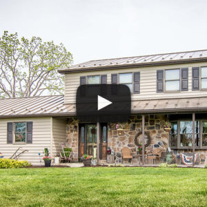 Building Showcase: House with Medium Bronze Standing Seam Roof