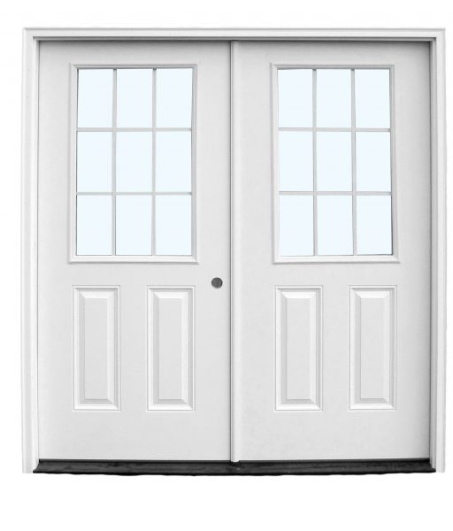 9 Lite Fiberglass entry Door