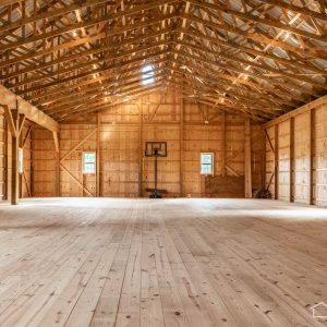 Inside New Bank Barn with ABMartin Lumber