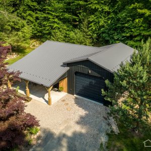 Gym with Textured Charcoal ABM Panel Roof