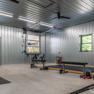 Gym with G-90 Galvanized ABM Panel Ceiling and Walls