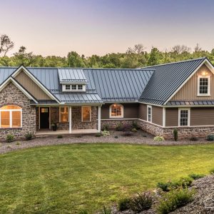 New House with Black Metal Roof