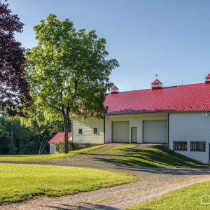 White Barn with Red roof