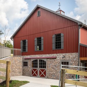 Colonial Red ABM Panel Bank Barn