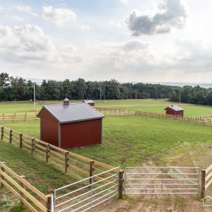 Running Sheds on Horse farm with ABMartin materials