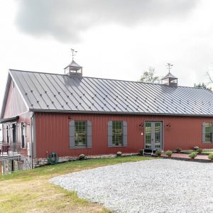 Bank barn with musket gray ABMartin roof