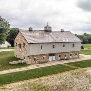 ABSeam Panel Standing Seam in Medium Bronze on MD Bank Barn