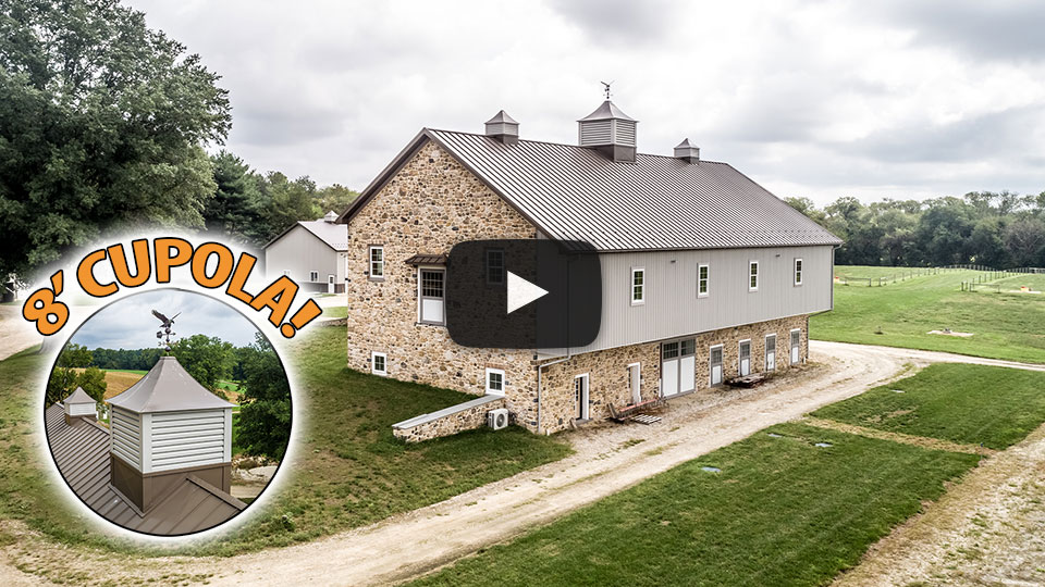 8 ft. Cupola on Maryland Bank Barn