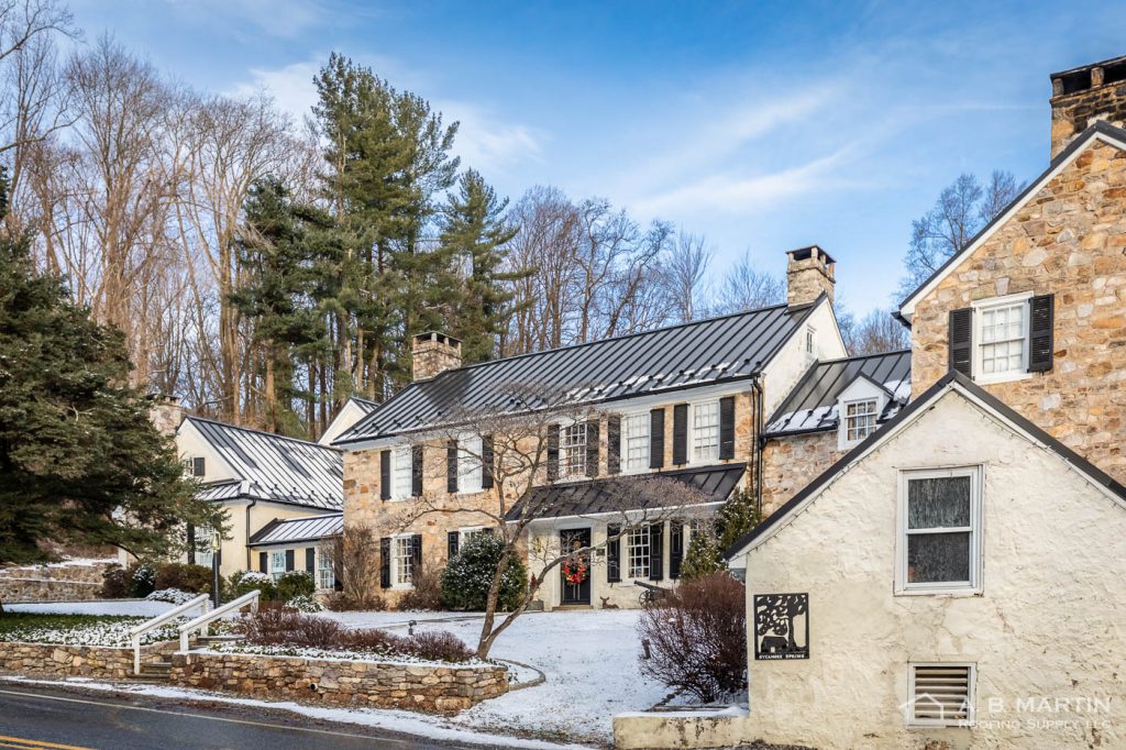 Historic House with Matte Black ABSeam in Malvern, PA