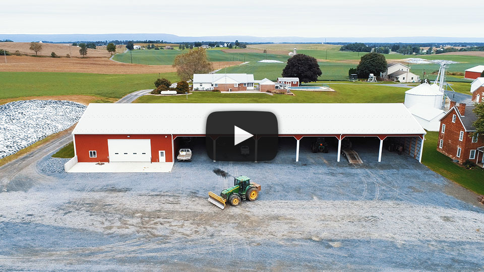 208′ Implement Shed in Chambersburg, PA