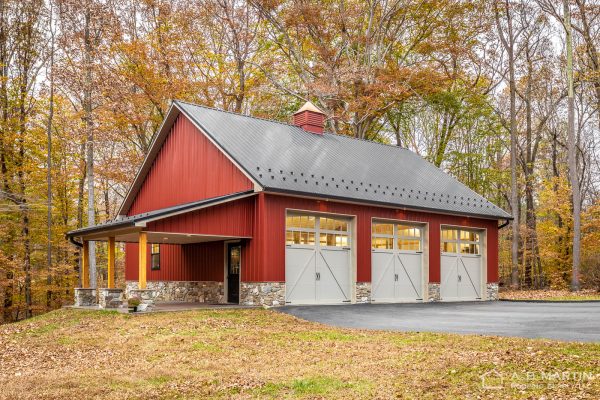 Maryland Pole Barn with Copper Cupola - AB Martin