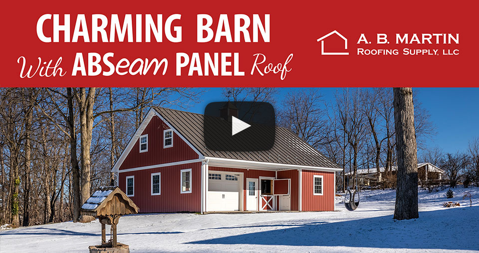 Compact Horse Barn with Celect Siding and a Textured Metal Roof