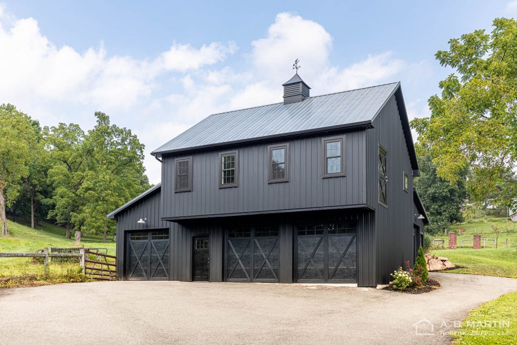 Textured Black Barn