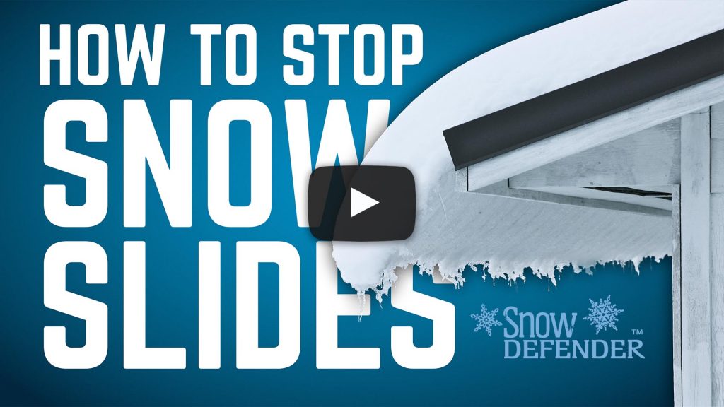 Prevent Crushing Snow Slides from Metal Roofs with Snow Defender Snow Guards