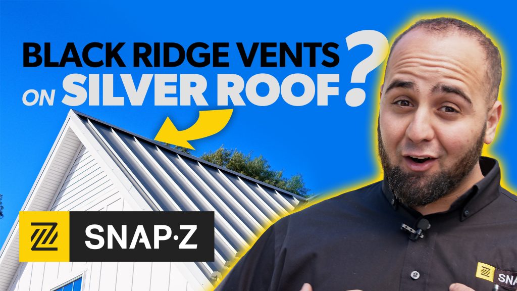 Black Ridge Vents on a Silver Roof?